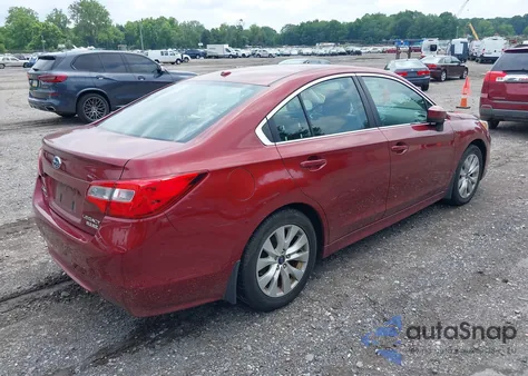 2015 Subaru Legacy 2.5I Premium из США, поврежденный, VIN 4S3BNAC66F3025346